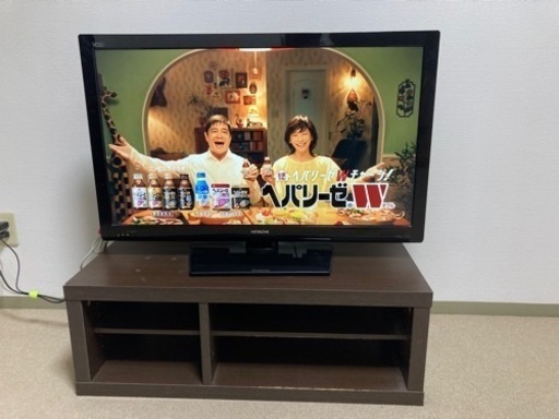 テレビ37型とテレビ台セット