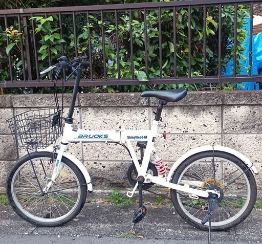 ★オシャレな折りたたみ‼お届け可！★ 20インチ 折りたたみ自転車 『ShineWood-Ⅲ BROOKS』リアサス シマノ6段ギア ☆オシャレな折りたたみ‼お届け可！☆ 20インチ 折りたたみ自転車
