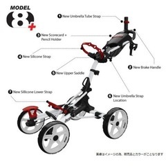 ゴルフ用　プッシュカート 4輪  未使用　新品