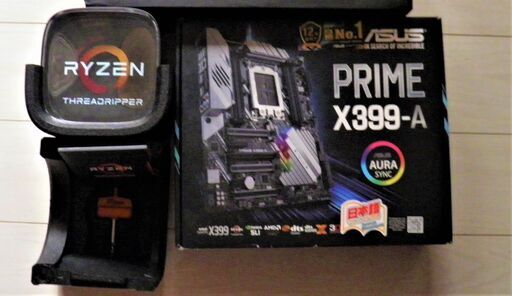 ジャンク　ｘ399-A　マザーボード・RYZEN THREADRIPPER1900X