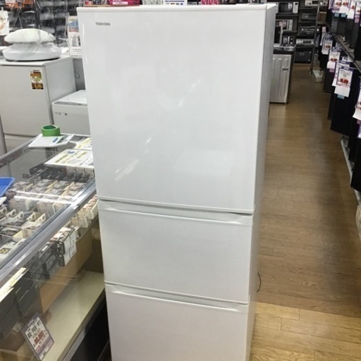 #H-30【ご来店頂ける方限定】TOSHIBAの3ドア冷凍冷蔵庫です