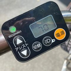 電動アシスト自転車 No.318 26インチ Panasonic ブラウン カギ