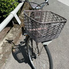 電動アシスト自転車 No.318 26インチ Panasonic ブラウン カギ