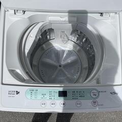 送料・設置込み 洗濯機 4.5kg ヤマダ 2019年