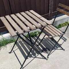 IKEA ガーデンテーブルと椅子セット