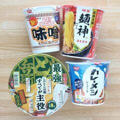 カップ麺(三品)+カップライス(一品)