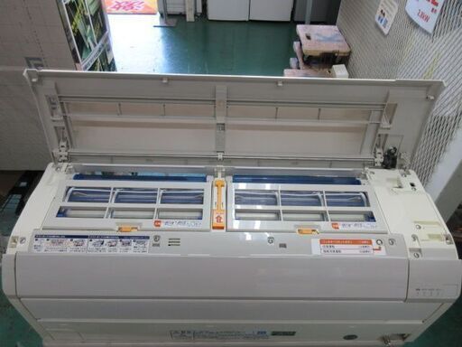 K03458　富士通　 中古エアコン　主に6畳用　冷房能力2.2KW ／ 暖房能力　2.5KW