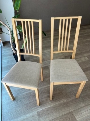 IKEA  椅子4脚セット８月２５日まで出品