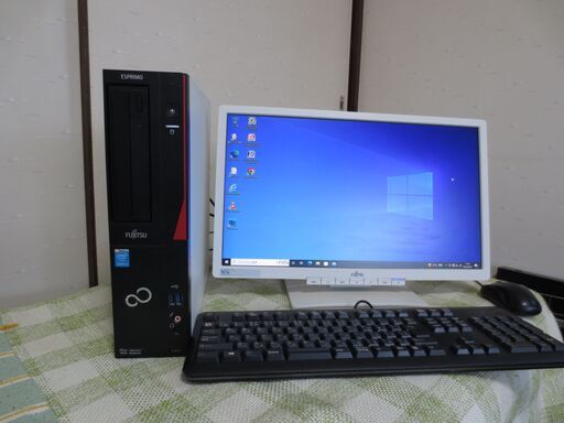 富士通 ビジネPCワイドモニターセット D583/K i5/HD2TB/メ8GB/Office2019