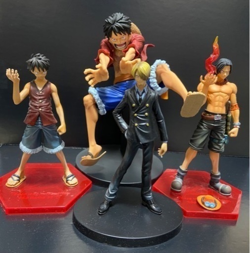 ワンピース フィギュア ルフィ エース サンジ たたた 旦過のフィギュアの中古あげます 譲ります ジモティーで不用品の処分