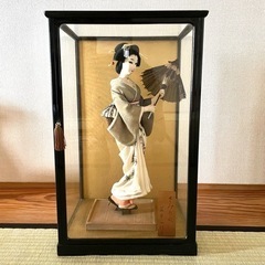 日本人形　芸者　五月雨　藤本人形作