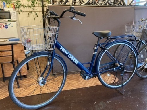 LEDオートライト】3段変速 27インチ自転車 ブルー