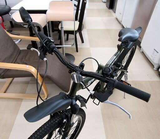 札幌市/清田区 CAPTAIN STAG JACK マウンテンバイク グリーン 26インチ 6段変速 MTB 自転車 スポーツ