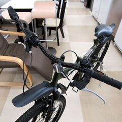 札幌市/清田区 CAPTAIN STAG JACK マウンテンバイク グリーン 26インチ 6段変速 MTB 自転車 スポーツ