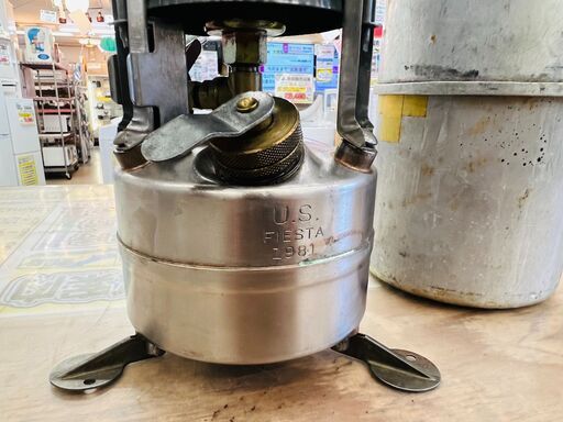 GIストーブ　M1950 fiesta社製　1981年 FIESTA(フィエスタ)社製！軍用ストーブM-1950のデッドストックが入荷