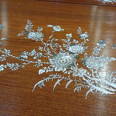 花梨｜螺鈿細工｜花鳥図｜ダイニング7点セット