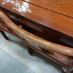 花梨｜螺鈿細工｜花鳥図｜ダイニング7点セット