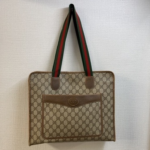 GUCCI トートバッグ オールドグッチ シェリーライン