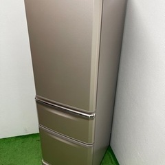 MITSUBISHI/三菱 冷凍冷蔵庫 370L 自動製氷 右開き 大容量