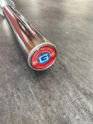 Gymway 20kg パワーリフティング バーベル 引き取り限定】GYMWAY社製パワーリフティング用バーベル※ノークレーム