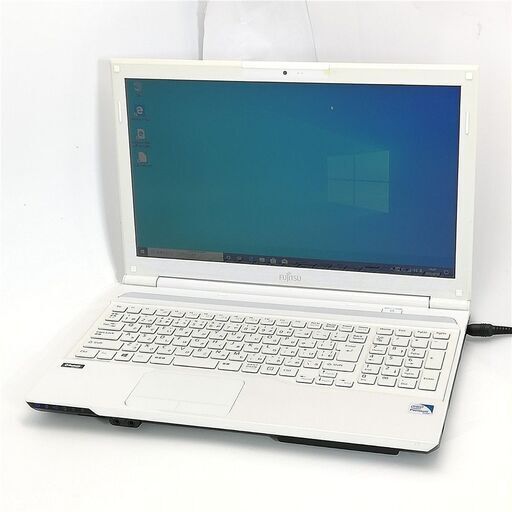 即使用可 15.6型 ノートパソコン 富士通 AH42/J 中古美品 Pentium 4GB DVD 無線 Wi-Fi Bluetooth カメラ Windows10 Office