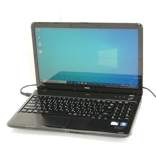 即使用可能 15.6型 ノートパソコン NEC PC-LS150ES1KB ブラック 中古良品 Celeron 4GB DVDRW 無線 Wi-Fi Windows10 Office