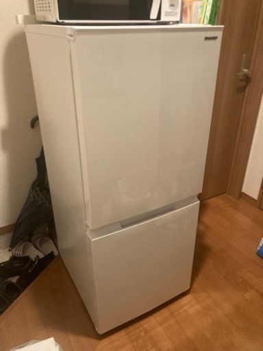 冷蔵庫　2ドア　SHARP 152リットル SJ-D15G-W 2021年製