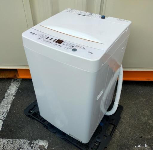 ■取引決定済■2020年製■ハイセンス 4.5kg 全自動洗濯機 オリジナル ホワイト HW-E4503