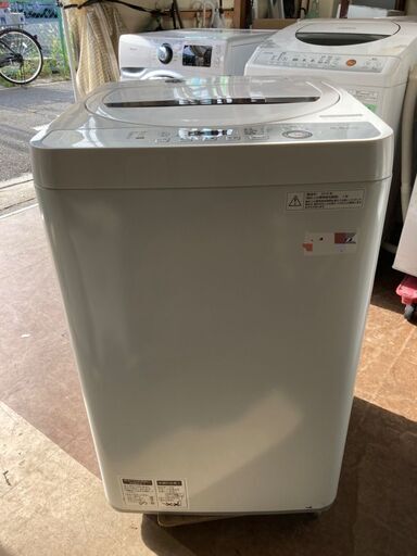☆中古￥9,800！【会員価格￥8,500】SHARP　5.5kg洗濯機　家電　2018年製　ES-GE5B-T型　【BH058】