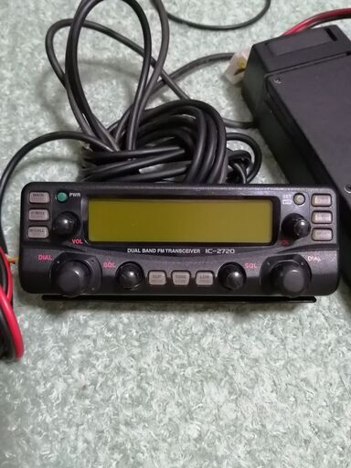 アイコムIC-2720・セットでお探しの方(^^)/　お得な無線機・アンテナ・フレキシブマイクセット【訳あり品】美品