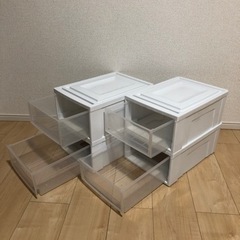 アイリスオーヤマ　引出しBOX(4個)