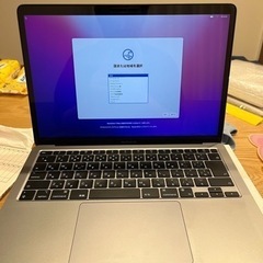 美品 MacBook Air 2020 M1チップ搭載 バッテリ...