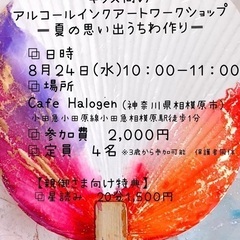 風で描く！今話題のアルコールインクアート体験