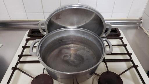 引取限定】1鍋8役 無水鍋（内径24㎝） キャンプ、アウトドアでも活躍