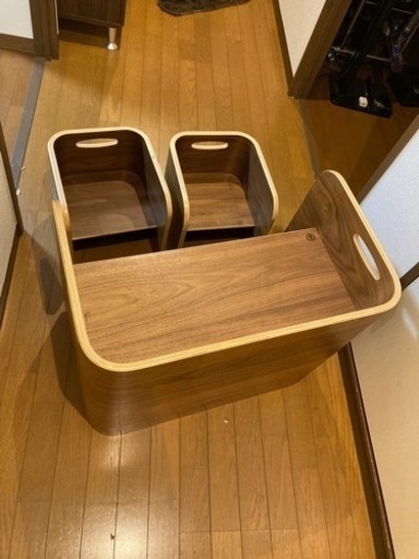 【★引取先決定しました★HOPPL(ホップル) コロコロデスク　　ブラックウォールナット