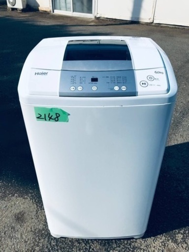 ✨2016年製✨2148番 ハイアール✨電気洗濯機✨JW-K60M‼️