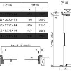 玄関ドア（新品・開封済み）