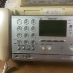 ファクシミリとコピー機能の付いた電話機ですが、電話の機能しかありません