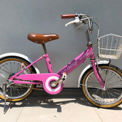 自転車　16インチ　ピンク