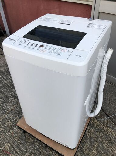 Hisense 全自動洗濯機 HW-T45C 4.5kg 風乾燥付き 2019年製 J08044