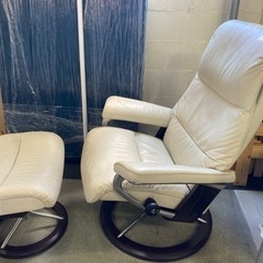 EKORNES ストレスレスチェア オットマン付 クリーニング済　配達OK 管理番号:20908