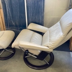 EKORNES ストレスレスチェア オットマン付 クリーニング済　配達OK 管理番号:20908