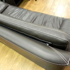 2.5人掛けソファ ブラウン 幅178奥78高79cm 家具 リビング 2.5Pソファー