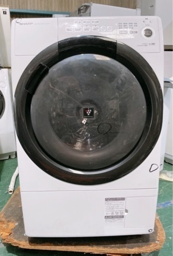 【2021年製】SHARP  ドラム式洗濯機　動作品　※一部破損