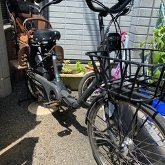 PSJ◇新品同様!! パナソニック グリッター 20型 電動自転車 オシャレ 