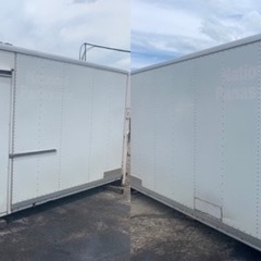 No.644 アルミバン　2t  車　アルミ 箱 バイク 倉庫 トラック コンテナ 米 保管庫 物置 DIY