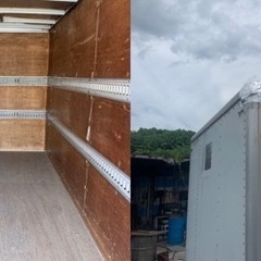 No.644 アルミバン　2t  車　アルミ 箱 バイク 倉庫 トラック コンテナ 米 保管庫 物置 DIY