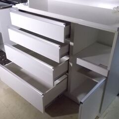 ニトリ レンジボード アリシア 120cm ホワイト NITORI ALICIA-120KB キッチンボード 白 食器棚 札幌市東区 新道東店