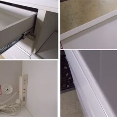 ニトリ レンジボード アリシア 120cm ホワイト NITORI ALICIA-120KB キッチンボード 白 食器棚 札幌市東区 新道東店