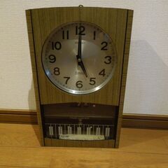 柱時計　掛時計　ボンボン時計　セイコー製　アンティーク　昭和レトロ
